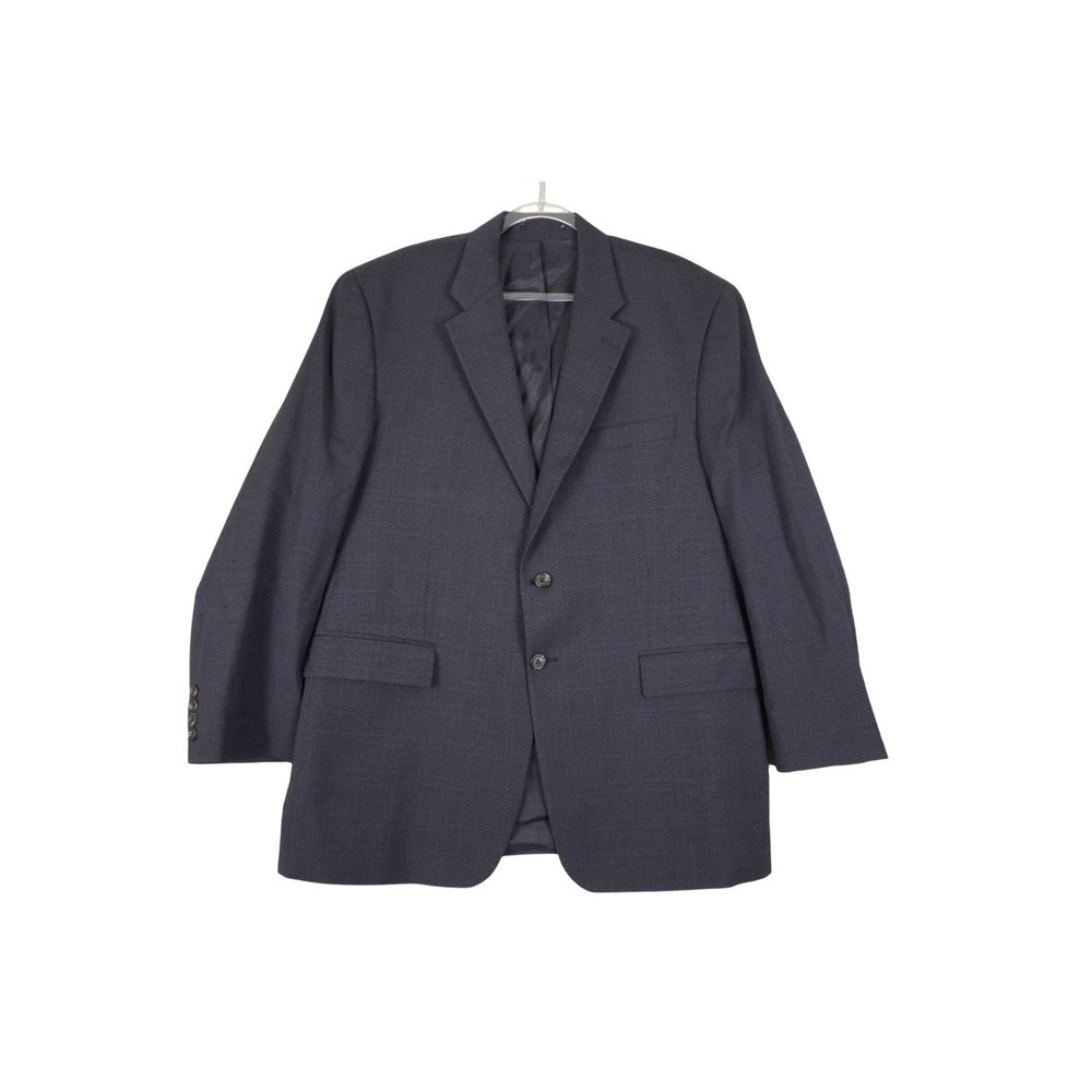 Vintage Chaps Ralph Lauren Wool Blazer Sport Coat Mens 44R Blue Plaid